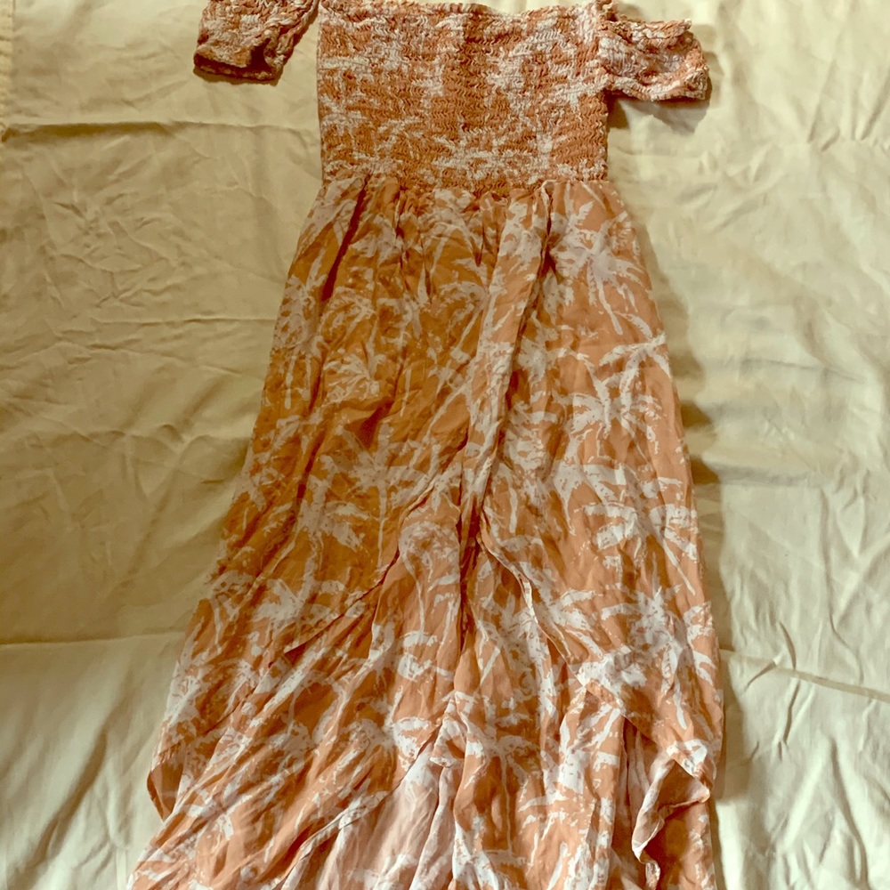 Off the shoulder Hawaiian dress